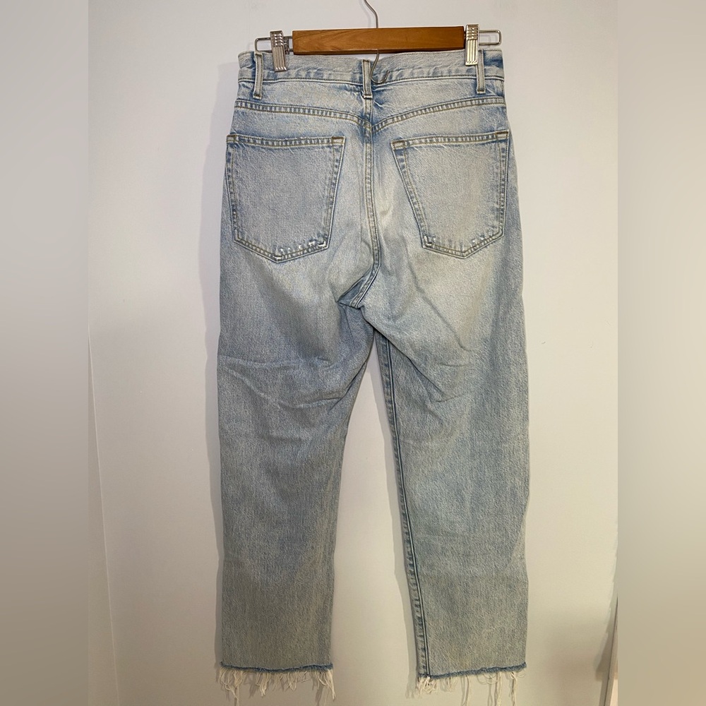 Imogene + Willie Women’s Ada Relaxed Straight Distressed Hem Jeans Size 27 - Picture 4 of 9